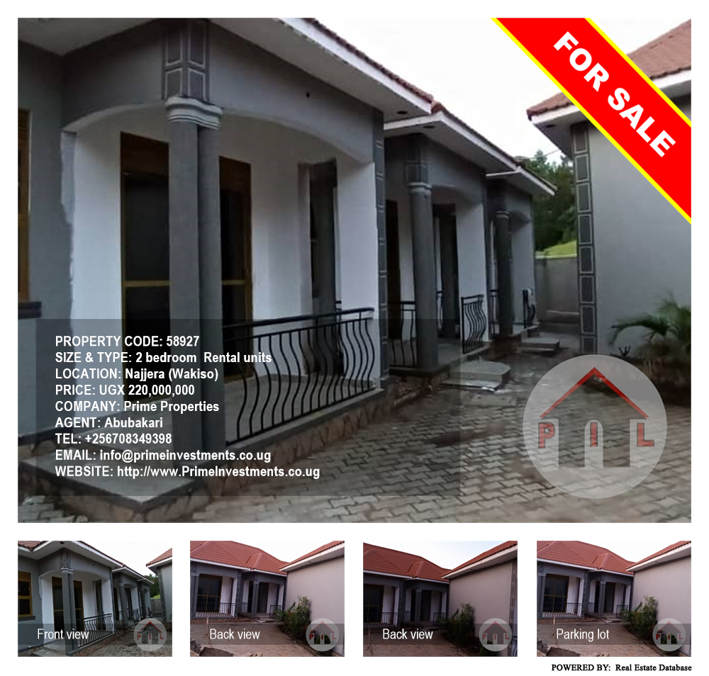 2 bedroom Rental units  for sale in Najjera Wakiso Uganda, code: 58927