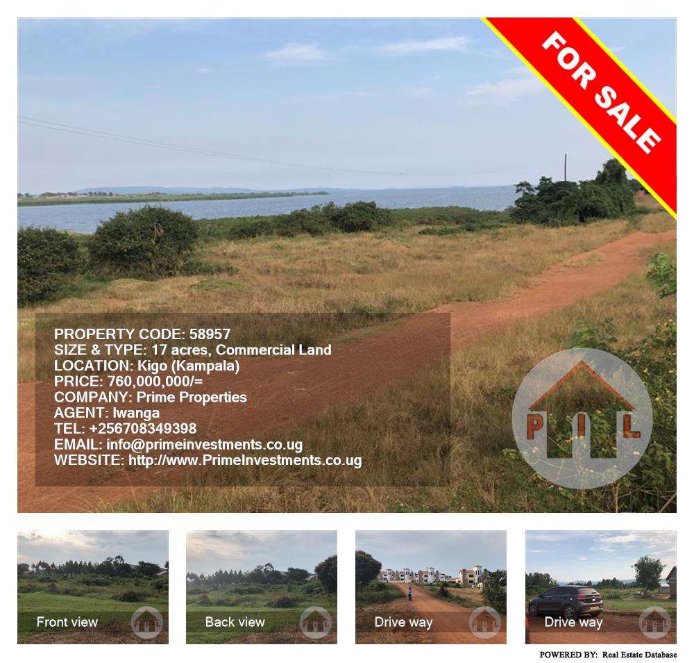 Commercial Land  for sale in Kigo Kampala Uganda, code: 58957