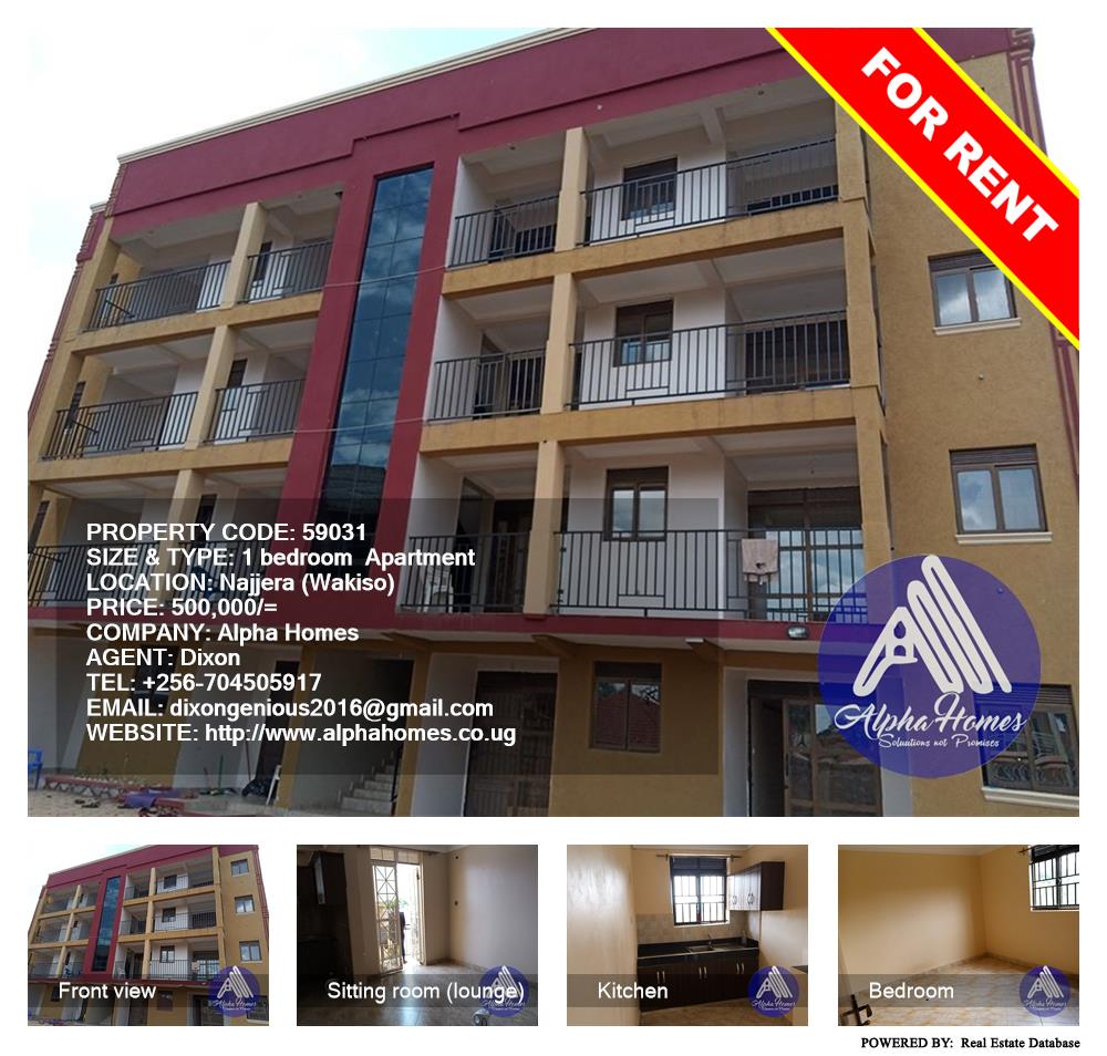 1 bedroom Apartment  for rent in Najjera Wakiso Uganda, code: 59031