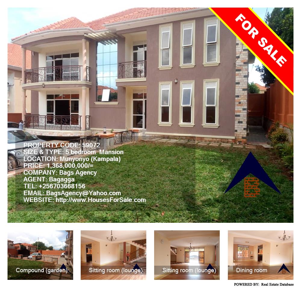 5 bedroom Mansion  for sale in Munyonyo Kampala Uganda, code: 59072