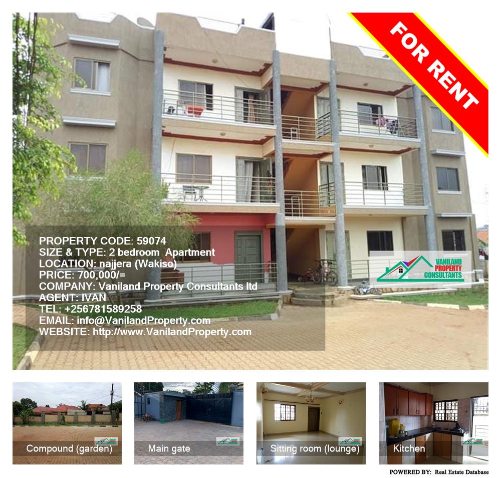 2 bedroom Apartment  for rent in Najjera Wakiso Uganda, code: 59074