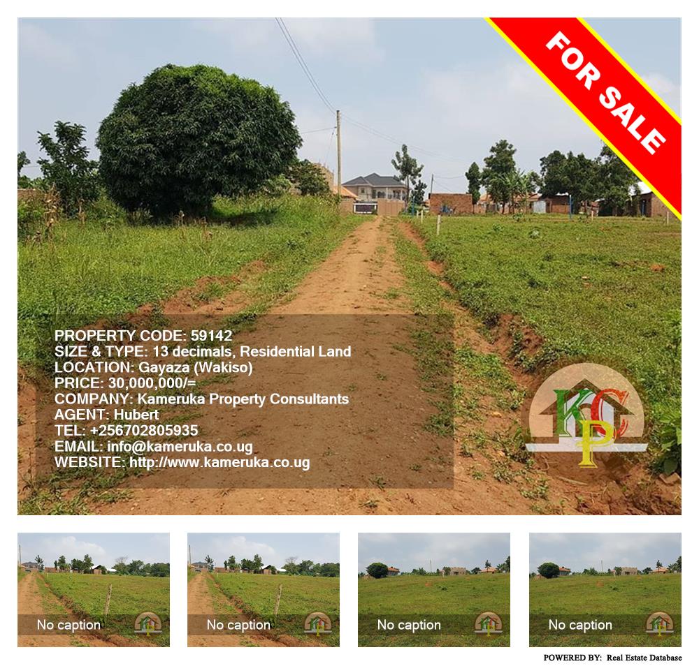 Residential Land  for sale in Gayaza Wakiso Uganda, code: 59142