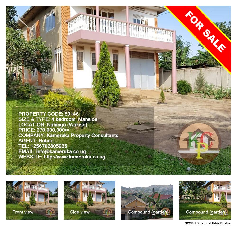 4 bedroom Mansion  for sale in Nabbingo Wakiso Uganda, code: 59146