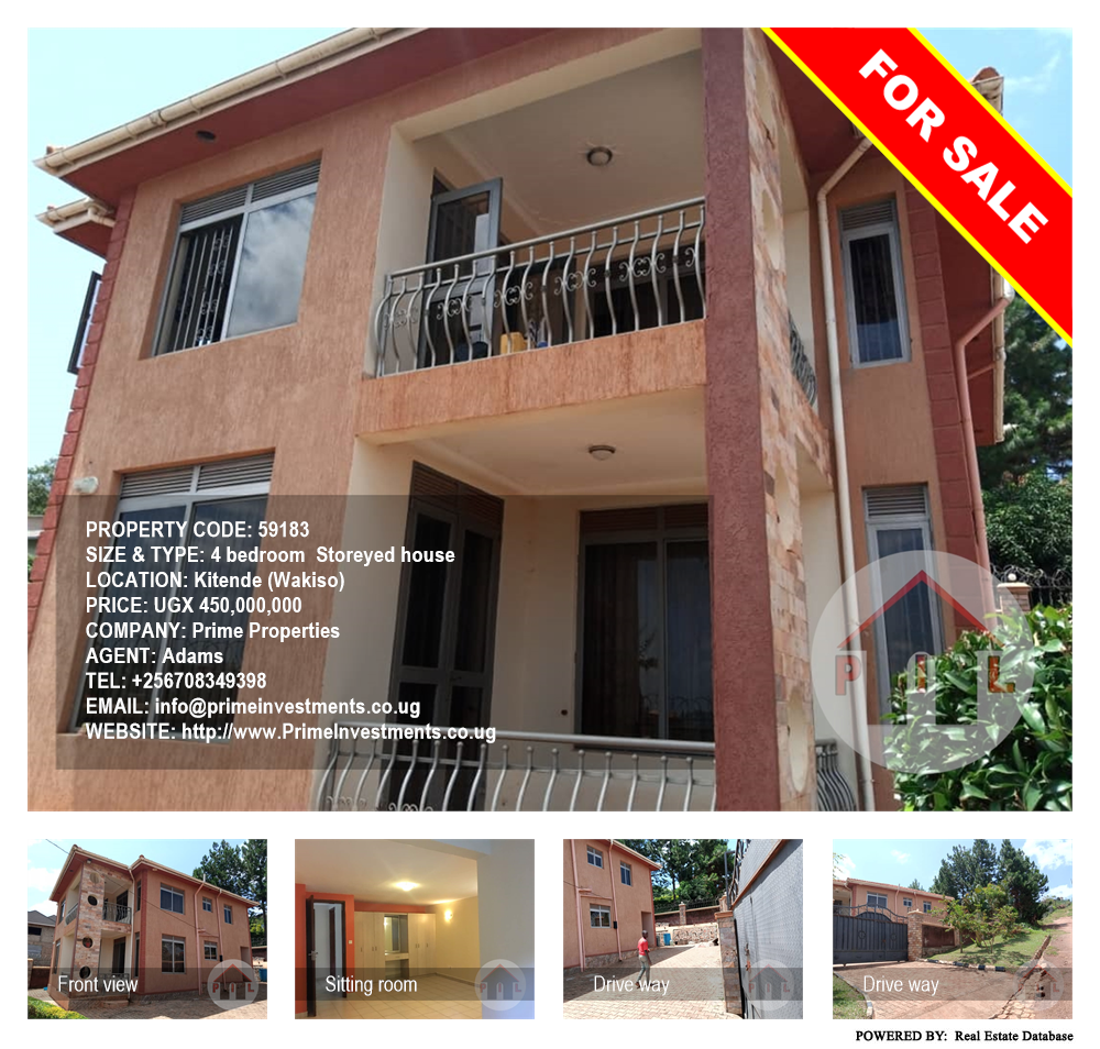 4 bedroom Storeyed house  for sale in Kitende Wakiso Uganda, code: 59183