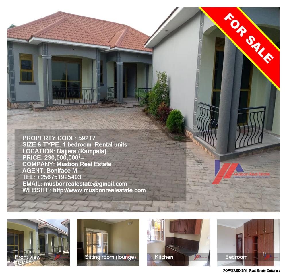 1 bedroom Rental units  for sale in Najjera Kampala Uganda, code: 59217
