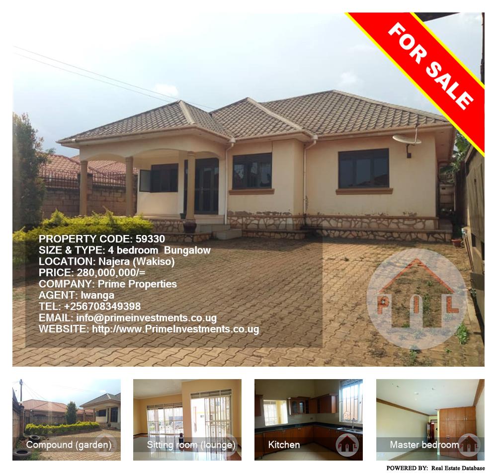 4 bedroom Bungalow  for sale in Najjera Wakiso Uganda, code: 59330