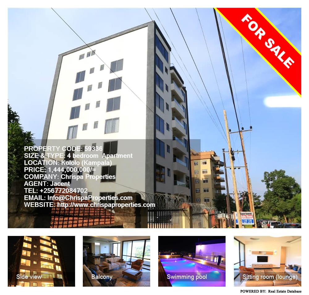 4 bedroom Apartment  for sale in Kololo Kampala Uganda, code: 59336