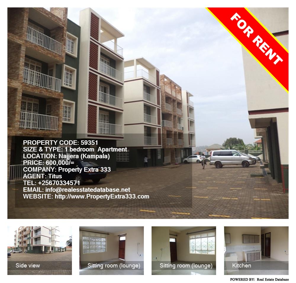 1 bedroom Apartment  for rent in Najjera Kampala Uganda, code: 59351