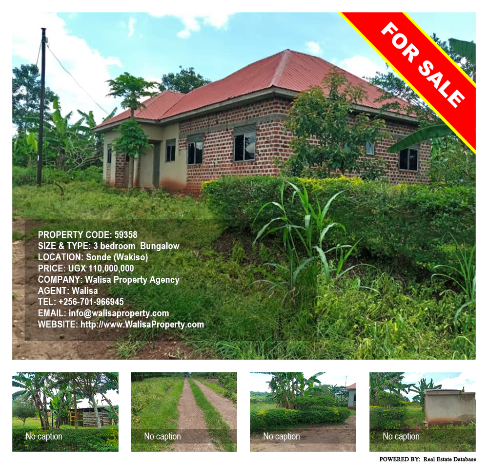 3 bedroom Bungalow  for sale in Sonde Wakiso Uganda, code: 59358