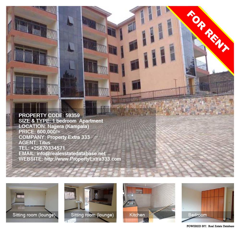 1 bedroom Apartment  for rent in Najjera Kampala Uganda, code: 59359