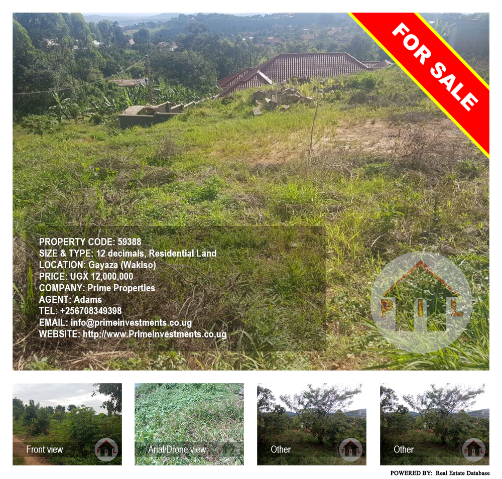 Residential Land  for sale in Gayaza Wakiso Uganda, code: 59388