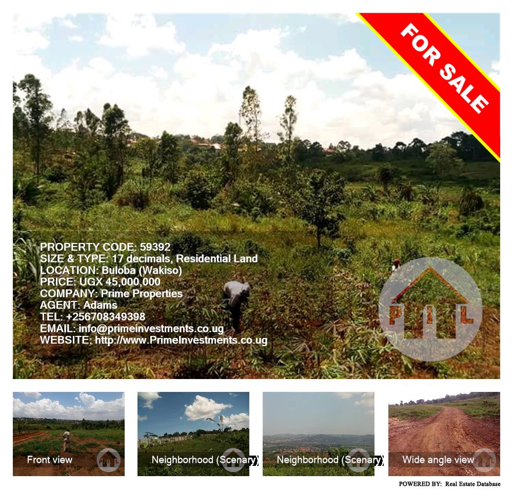 Residential Land  for sale in Buloba Wakiso Uganda, code: 59392