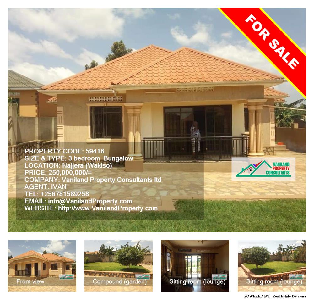3 bedroom Bungalow  for sale in Najjera Wakiso Uganda, code: 59416