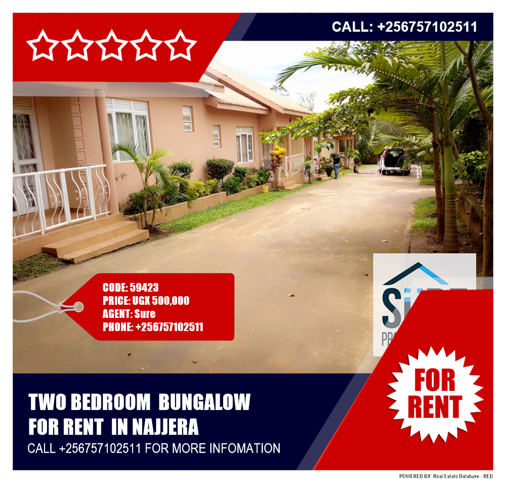2 bedroom Bungalow  for rent in Najjera Wakiso Uganda, code: 59423