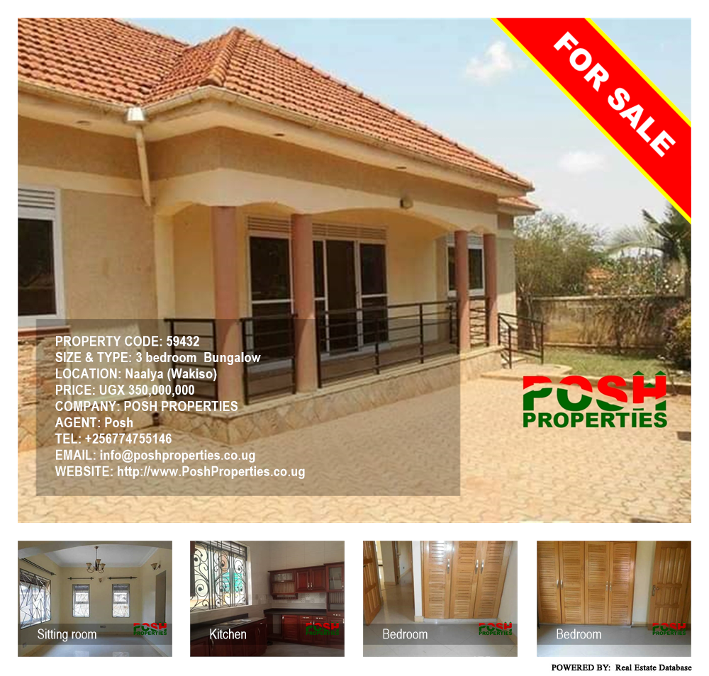 3 bedroom Bungalow  for sale in Naalya Wakiso Uganda, code: 59432