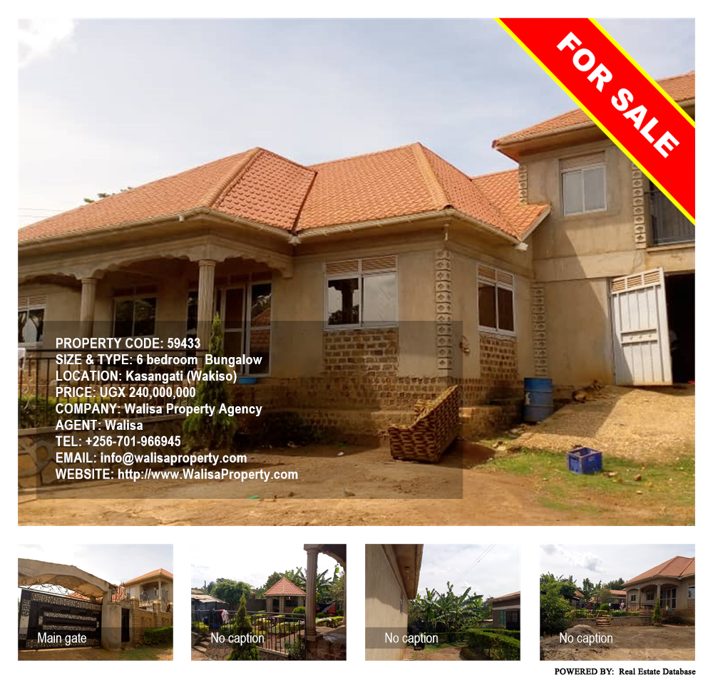 6 bedroom Bungalow  for sale in Kasangati Wakiso Uganda, code: 59433
