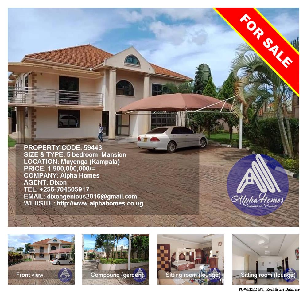 5 bedroom Mansion  for sale in Muyenga Kampala Uganda, code: 59443