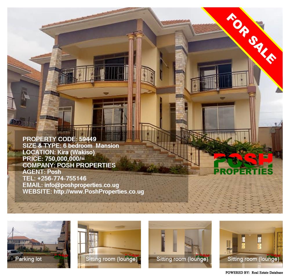 6 bedroom Mansion  for sale in Kira Wakiso Uganda, code: 59449