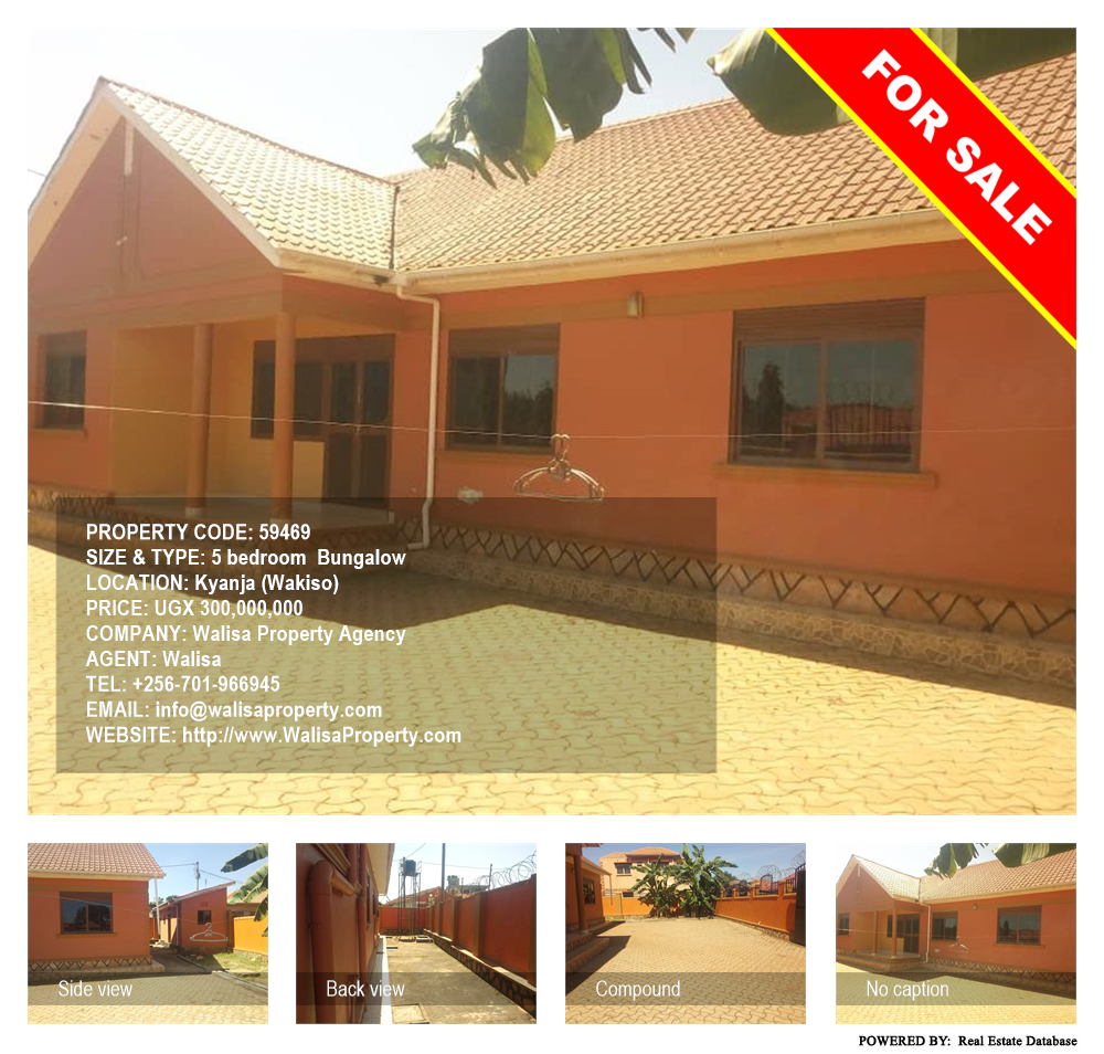 5 bedroom Bungalow  for sale in Kyanja Wakiso Uganda, code: 59469