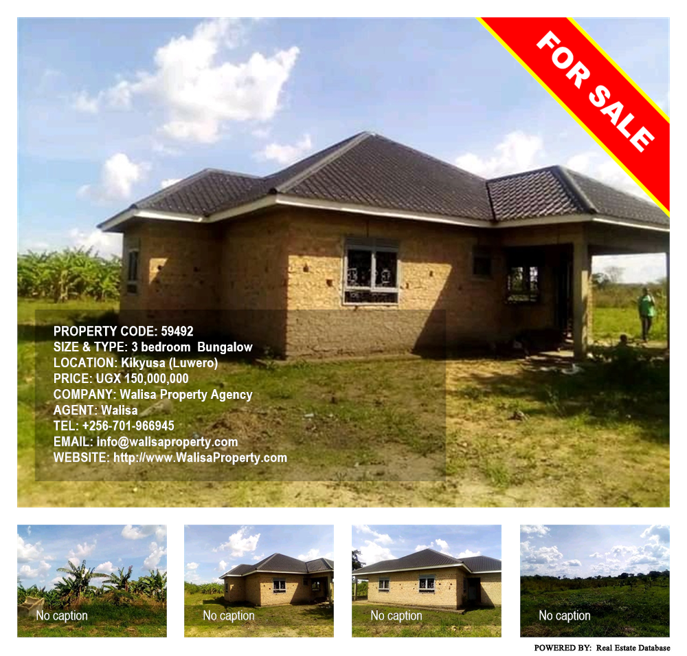 3 bedroom Bungalow  for sale in Kikyuusa Luweero Uganda, code: 59492