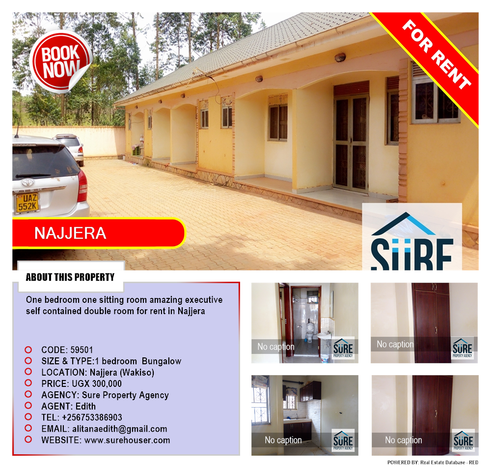 1 bedroom Bungalow  for rent in Najjera Wakiso Uganda, code: 59501