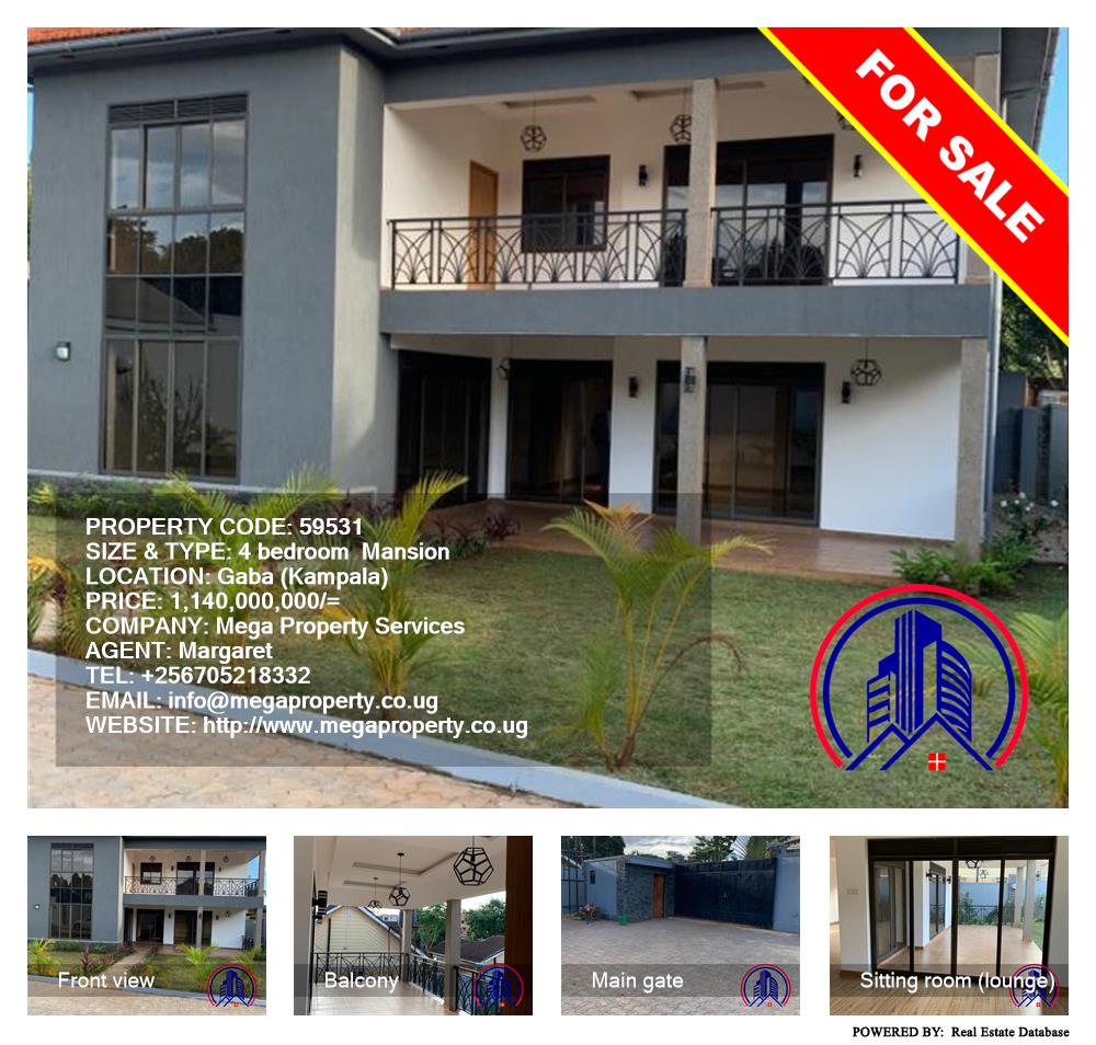 4 bedroom Mansion  for sale in Ggaba Kampala Uganda, code: 59531