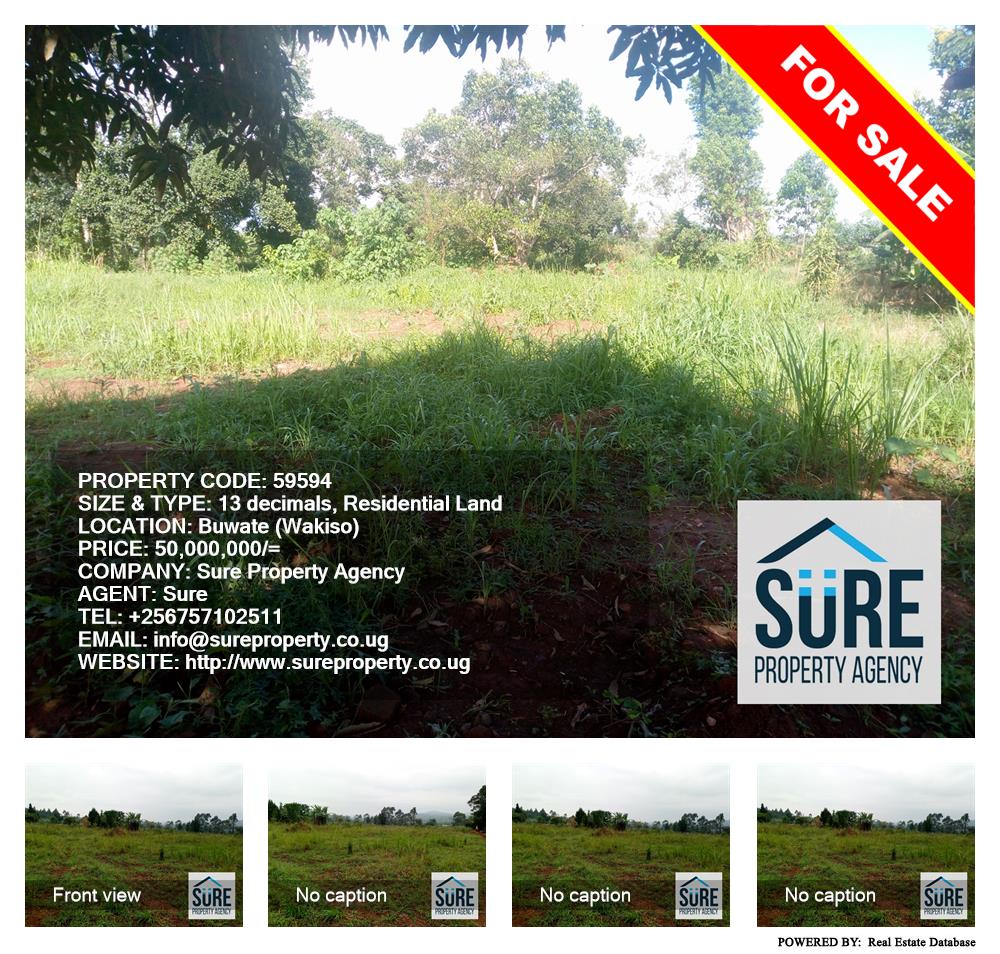 Residential Land  for sale in Buwaate Wakiso Uganda, code: 59594