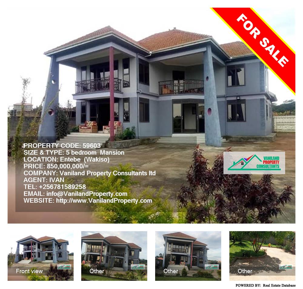 5 bedroom Mansion  for sale in Entebbe Wakiso Uganda, code: 59603