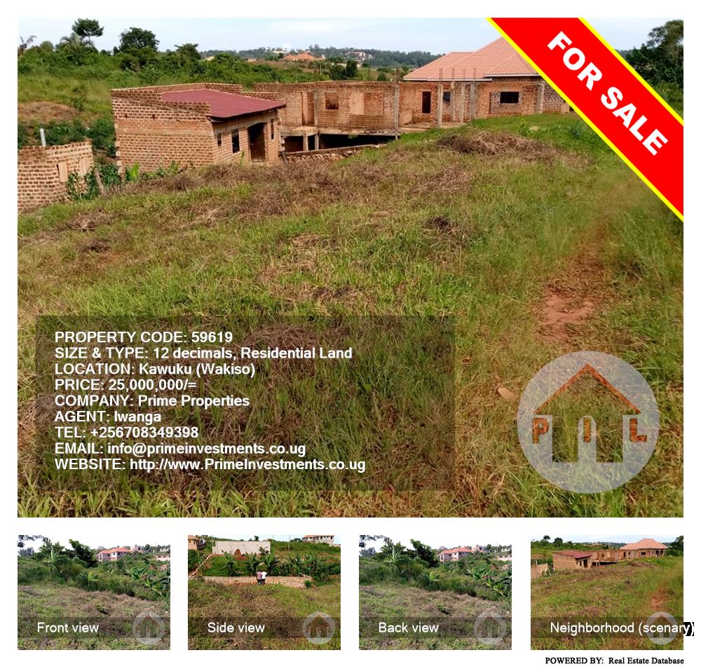 Residential Land  for sale in Kawuku Wakiso Uganda, code: 59619