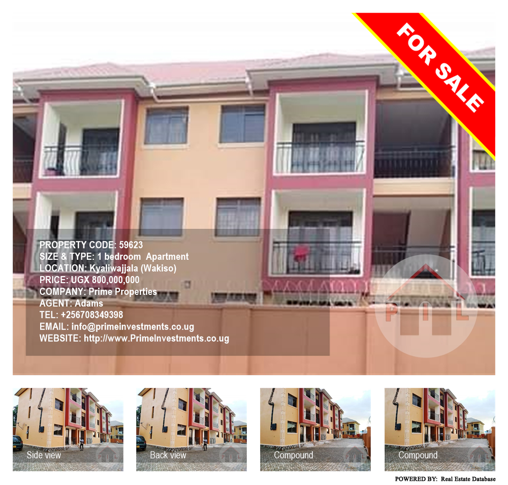 1 bedroom Apartment  for sale in Kyaliwajjala Wakiso Uganda, code: 59623