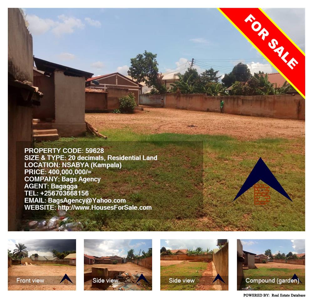 Residential Land  for sale in Nsambya Kampala Uganda, code: 59628