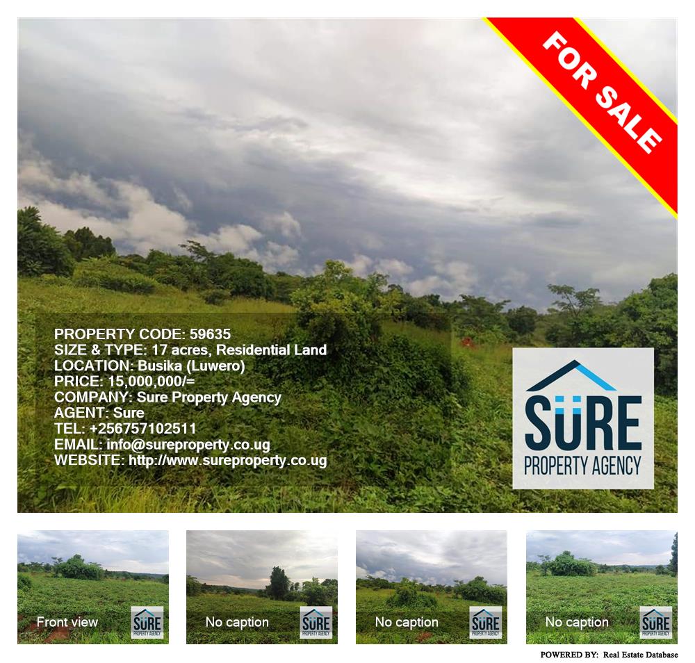 Residential Land  for sale in Busiika Luweero Uganda, code: 59635