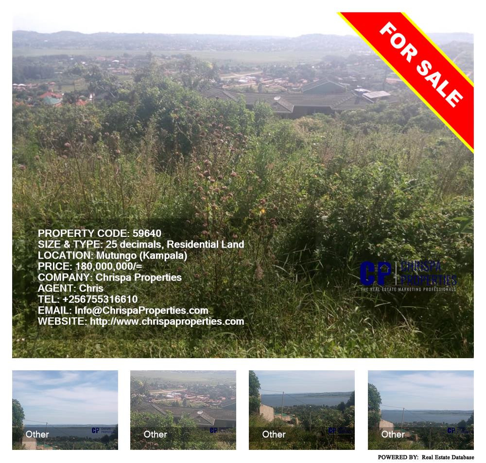 Residential Land  for sale in Mutungo Kampala Uganda, code: 59640