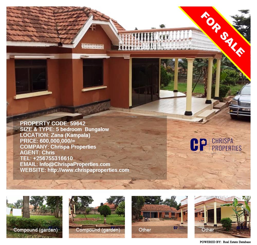 5 bedroom Bungalow  for sale in Zana Kampala Uganda, code: 59642