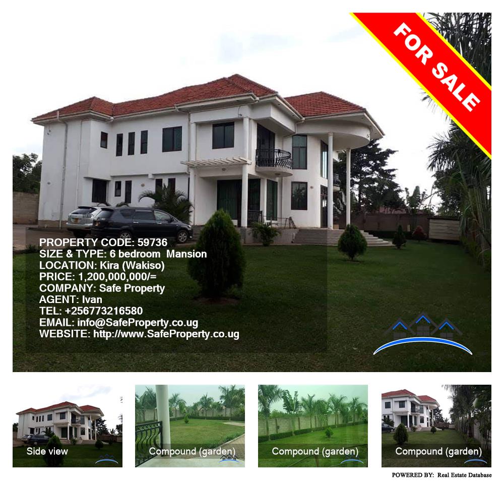 6 bedroom Mansion  for sale in Kira Wakiso Uganda, code: 59736