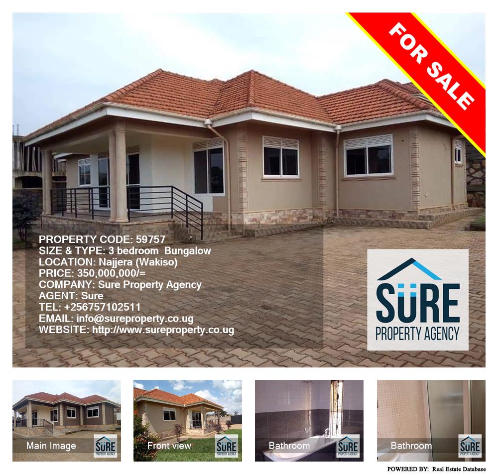 3 bedroom Bungalow  for sale in Najjera Wakiso Uganda, code: 59757