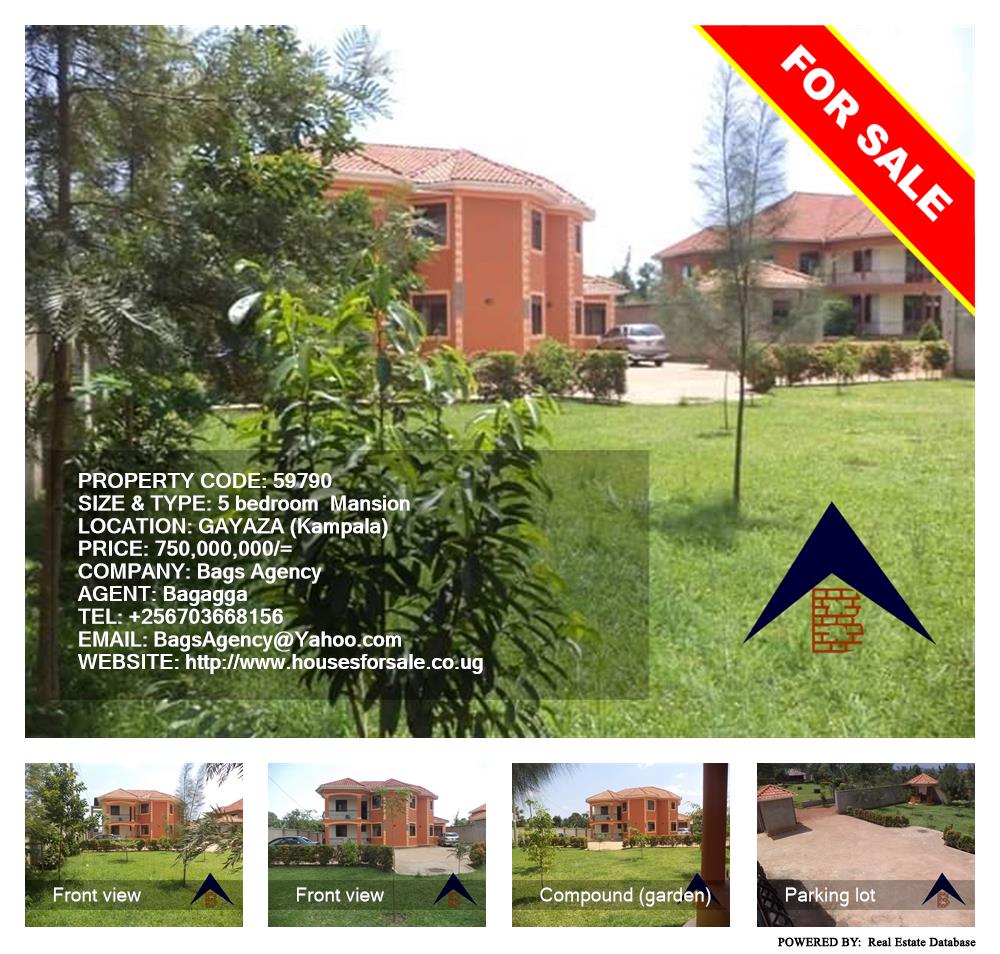 5 bedroom Mansion  for sale in Gayaza Kampala Uganda, code: 59790