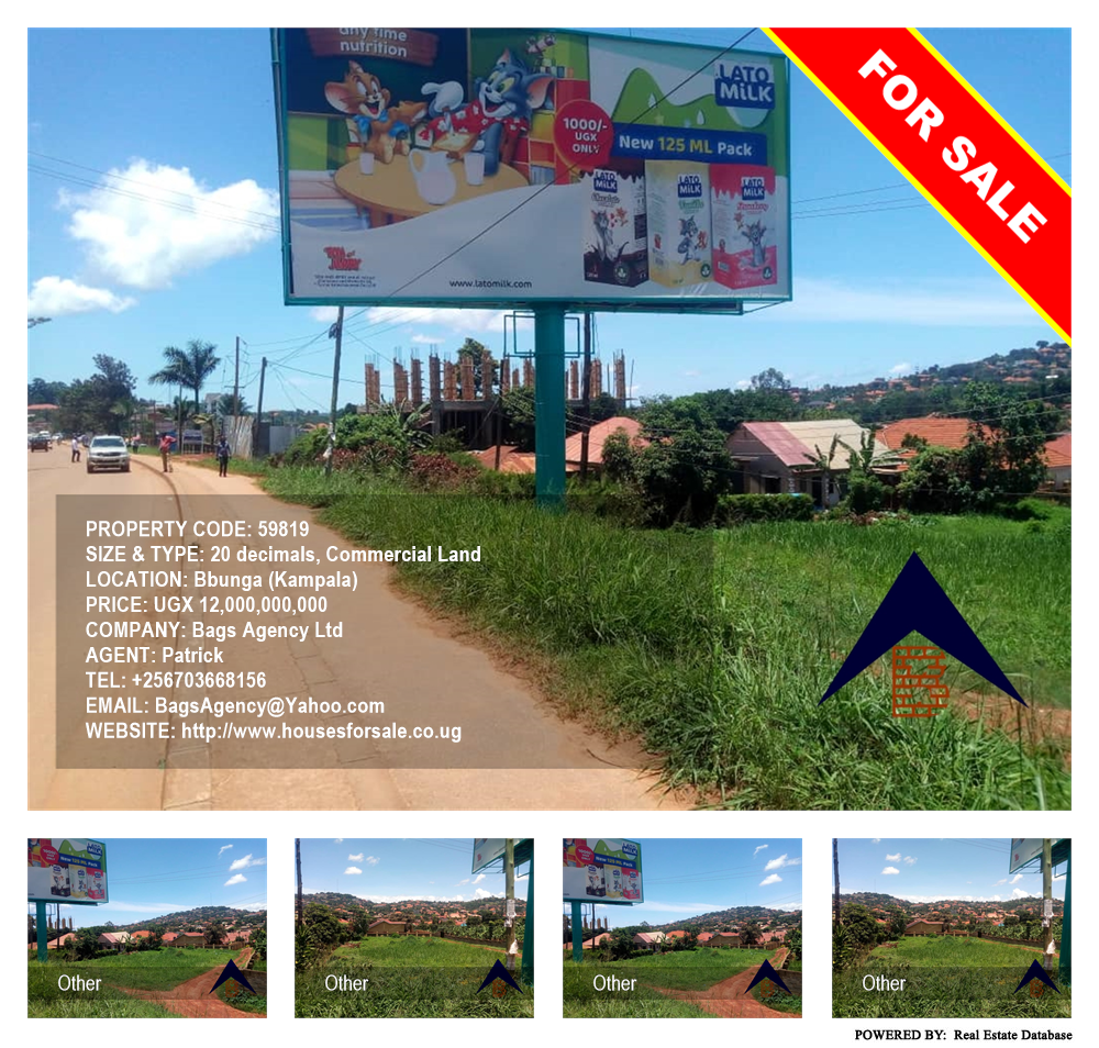 Commercial Land  for sale in Bbunga Kampala Uganda, code: 59819