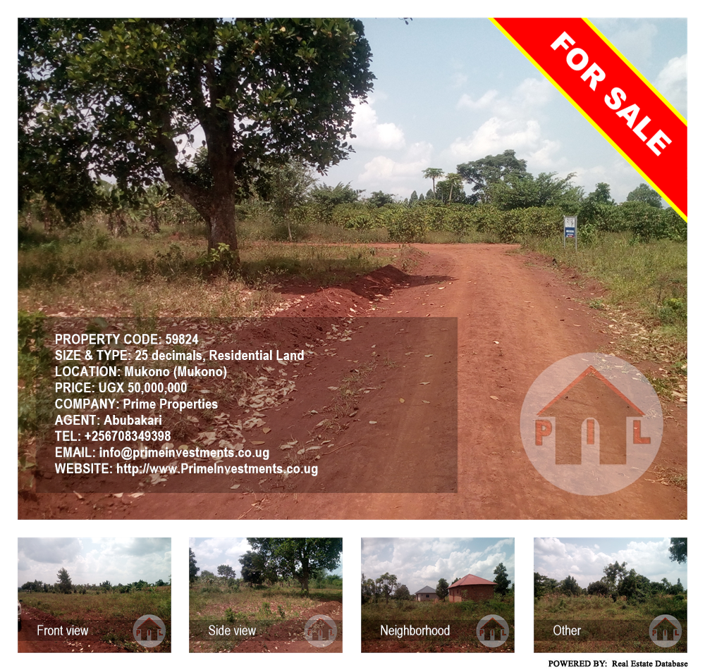 Residential Land  for sale in Mukono Mukono Uganda, code: 59824