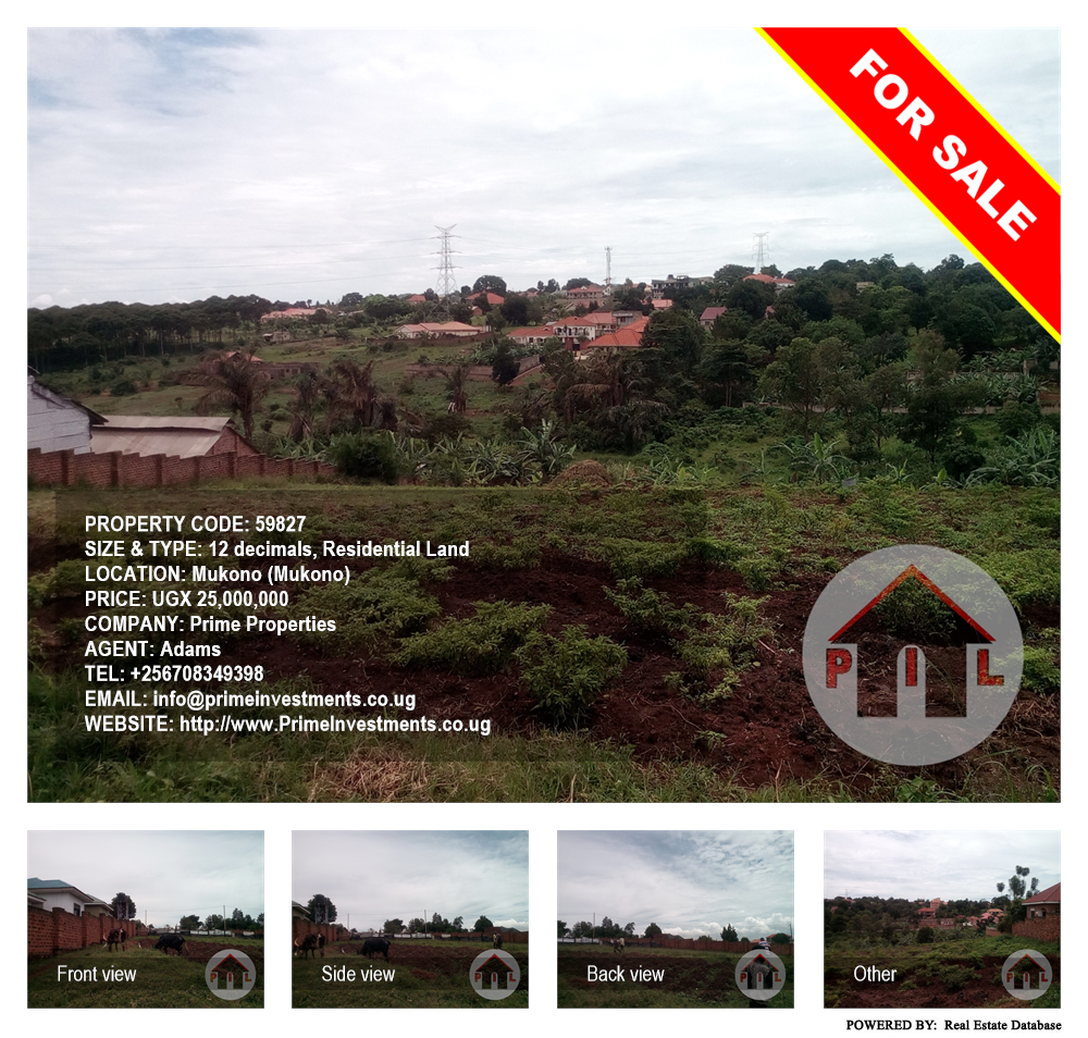 Residential Land  for sale in Mukono Mukono Uganda, code: 59827