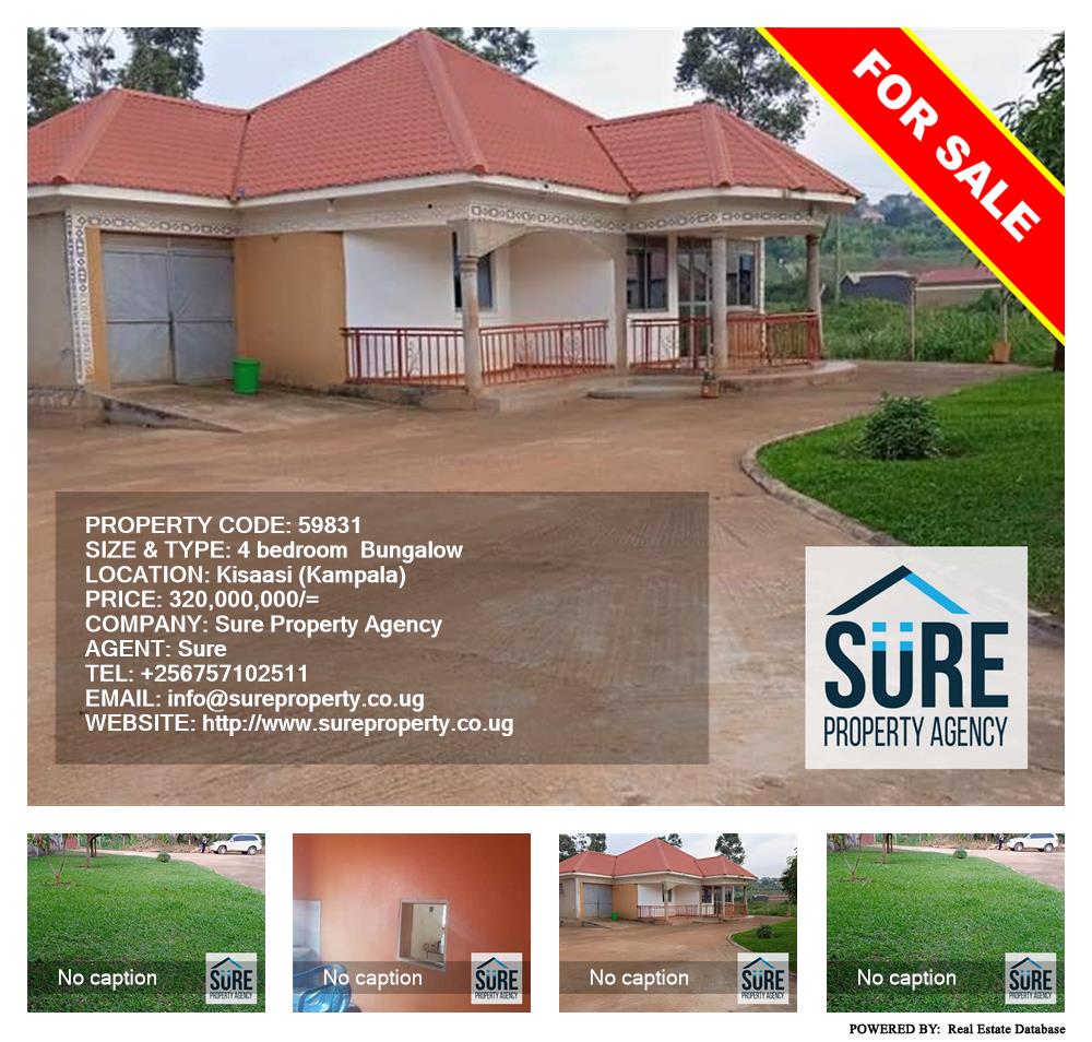 4 bedroom Bungalow  for sale in Kisaasi Kampala Uganda, code: 59831