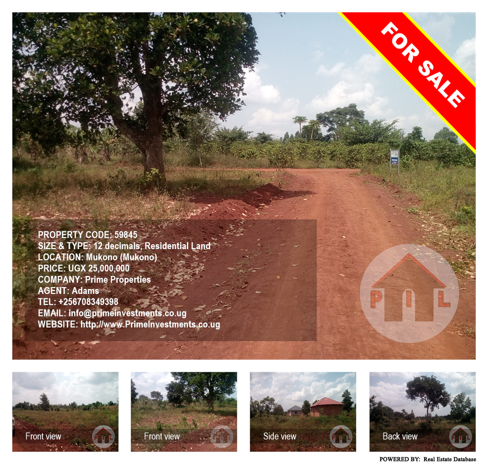 Residential Land  for sale in Mukono Mukono Uganda, code: 59845