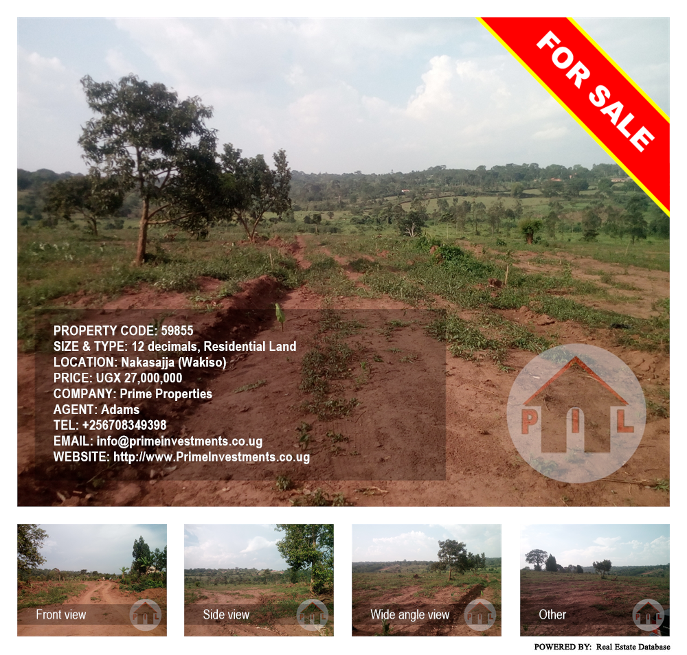 Residential Land  for sale in Nakassajja Wakiso Uganda, code: 59855