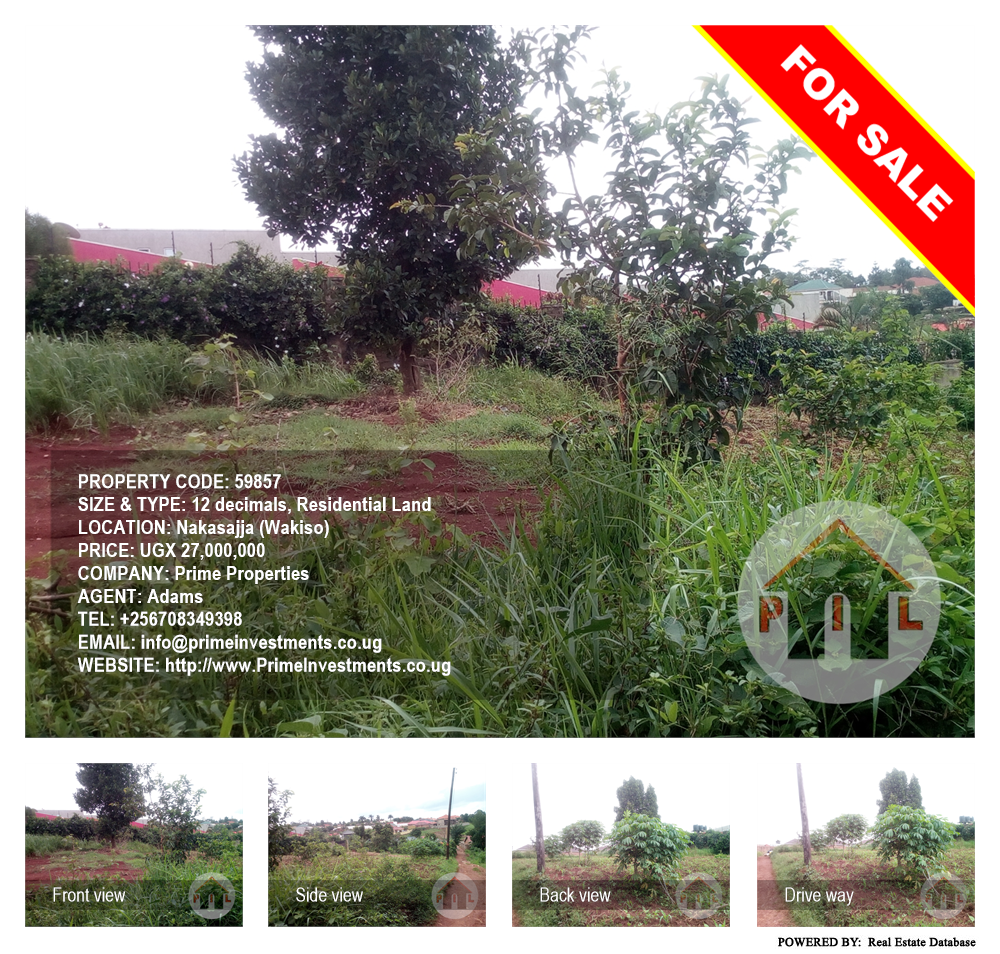Residential Land  for sale in Nakassajja Wakiso Uganda, code: 59857