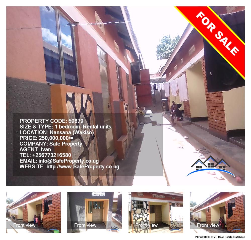 1 bedroom Rental units  for sale in Nansana Wakiso Uganda, code: 59879