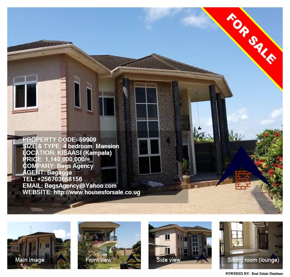4 bedroom Mansion  for sale in Kisaasi Kampala Uganda, code: 59909