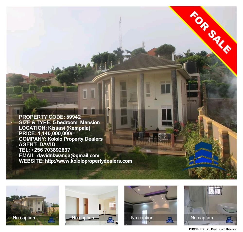 5 bedroom Mansion  for sale in Kisaasi Kampala Uganda, code: 59942