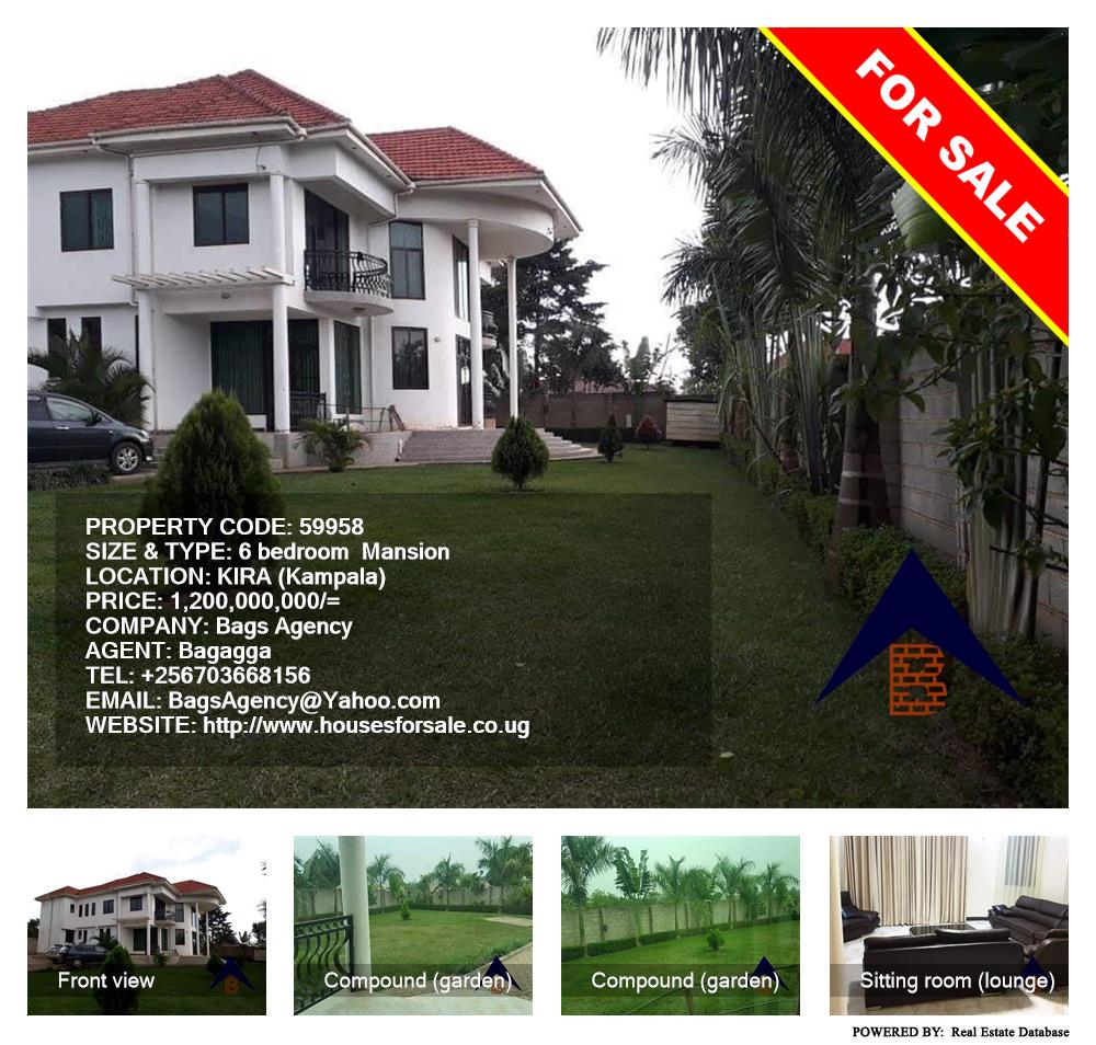 6 bedroom Mansion  for sale in Kira Kampala Uganda, code: 59958
