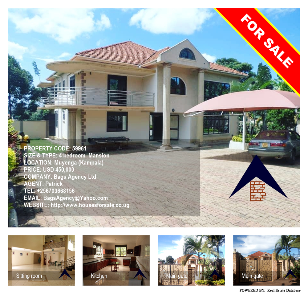 4 bedroom Mansion  for sale in Muyenga Kampala Uganda, code: 59961