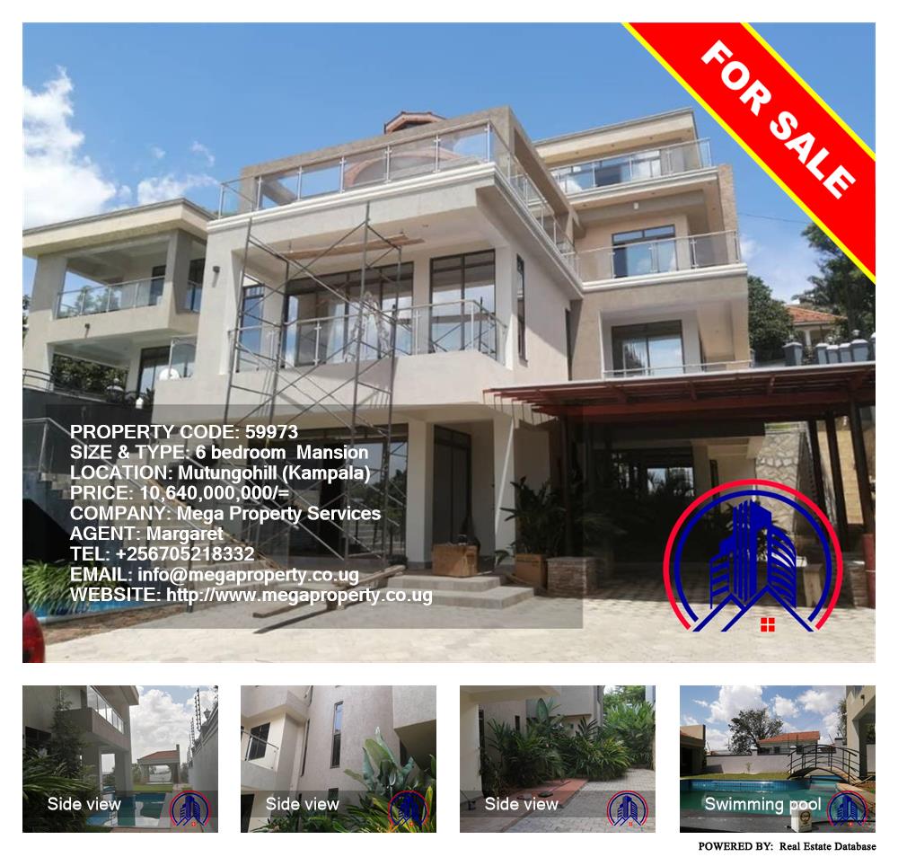 6 bedroom Mansion  for sale in Mutungo Kampala Uganda, code: 59973